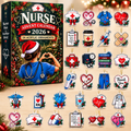 Nurse Christmas  HG Advent Calendar 2026 Acrylic Ornament Countdown Blind Box Holiday Gift