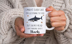 Shark Gift - Shark Mug - Funny Shark Gifts - Shark Lover Gift - Shark Gift Idea - Shark Coffee Cup - Funny Mugs - Fathers Day Gift LTN