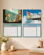 Ghibli 2027 Wall Calendar | Japanese Fantasy Art, 11x8.5 Spiral Monthly Planner, Cute Gift for Anime Fans