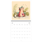 Funny Cats and Wine 2027 Wall Calendar - Cute Cat Lover Gift - Humorous Kitty Decor - 2027 Calendar - Unique Gift for Her