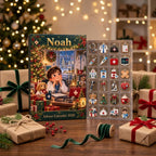 Personalized Doctor Advent Calendar HG, 24 Medical Christmas Charms, Custom Name Future Doctor Gift, Holiday Countdown Box