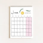 2027 Food Themed Wall Calendar by Amelia Jayne, Hand-Drawn Tablescapes (A4)