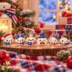 Dumpling Christmas Advent Calendar HG, 24 Acrylic Ornament Charms, Cute Dumpling Christmas Countdown, Holiday Xmas Gift for Kids