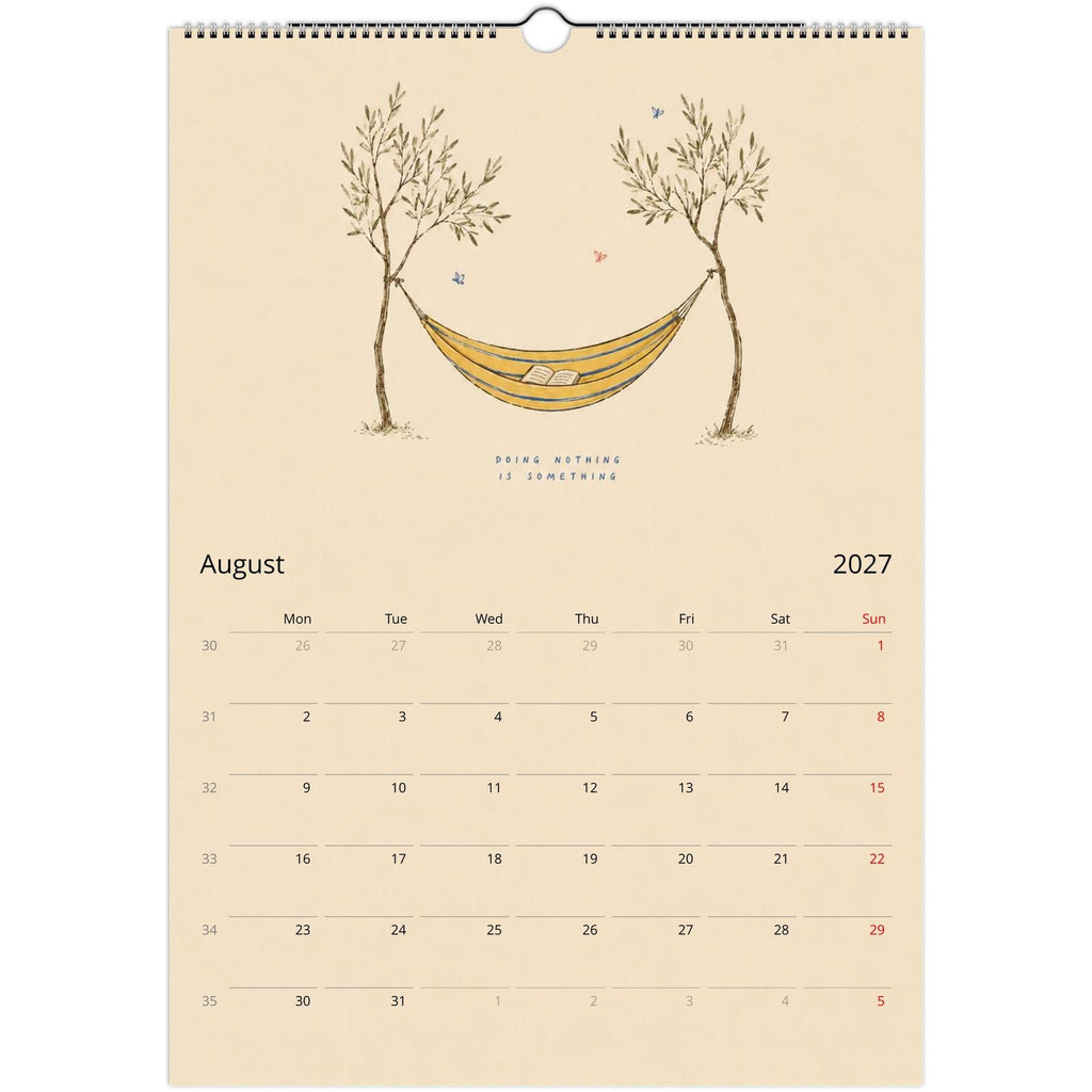 2027 Wall Calendar, Illustrated Wall Calendar