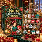 Nurse Advent Calendar HG 2026, 24 Days Christmas Countdown, Nurse Christmas Gift, RN Nursing Gift, Medical Acrylic Ornament Set
