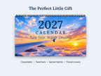 2027 Desk Calendar, Scenic Travel Photo Calendar, Small Office Calendar, Monthly Planner Gift for Coworker