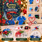 Registered Nurse Advent Calendar HG, 24 Acrylic Hanging Ornaments, Profession Christmas Countdown, Keepsake Gift, Registered Nurse Christmas